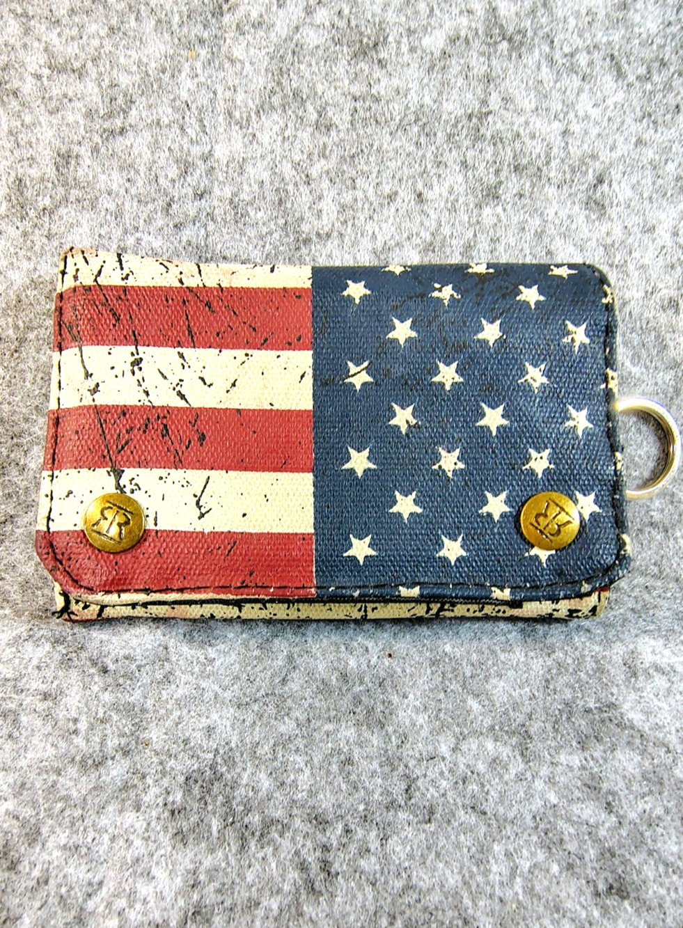 Robin Ruth Vintage Style Distressed American Flag Wallet